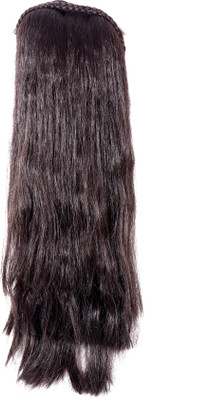 

HONBON Strate Long Simple and Sober Wig for Women And Girls, Extension 16-18 Inches (Brown) Hair Extension
