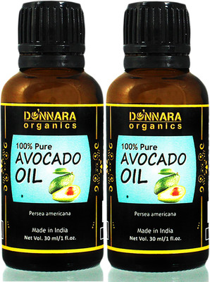 

Donnara Organics 100% Pure & Natural Avocado oil Combo pack of 2 bottles of 30 ml(60 ml) Hair Oil(60 ml)