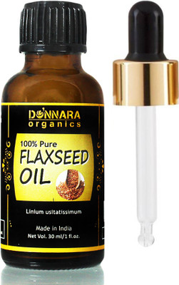 

Donnara Organics 100% Pure & Natural Flaxseed oil(30 ml) Hair Oil(30 ml)