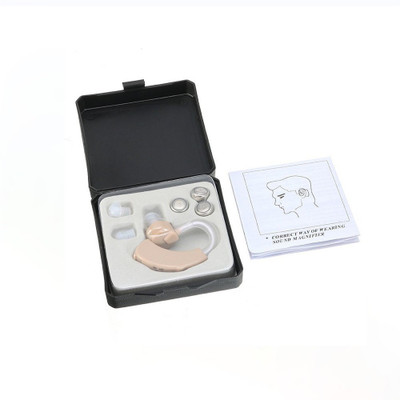 

VibeX ® Best portable aparelho ear Sound Amplifier Volume Adjustable Hearing Aid Cyber Sonic Hearing Aid/TV hearing aids Powertone F-138 Quality Sound™-103 Behind The Ear Hearing Aid(Skin)