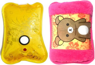 

OYD Top Quality PACK OF 2 Electric 1000 ML Hot Water Bag (Multi-color) For Joint & Muscular Pain Electric Velvet Fur and electric 1 L Hot Water Bag(Multicolor)