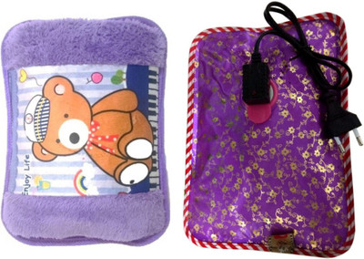 

OYD EB-009 Original rechargeable Electric Hot Water Bag Pack of 2 (Multi-color) Electric Velvet Fur and electric 1 L Hot Water Bag(Multicolor)