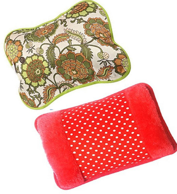 

OYD Super Pain Relief Electric Heating Pad With Gel PACK OF 2 (Multicolor) Electric Fur and electric 1 L Hot Water Bag(Multicolor)