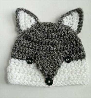 LOVE CROCHET ART Kids Cap(Grey)
