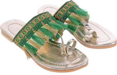 

Little Palz Girls Sling Back Strappy Sandals(Green