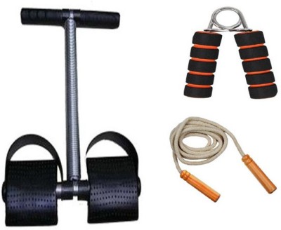 

Take Care single SPRING TUMMY TRIMMER WITH HAND CLINCHER AND WOODEN SKIPPING ROPE Gym & Fitness Kit