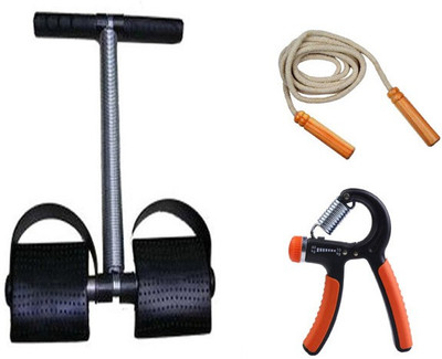 

Take Care single SPRING TUMMY TRIMMER WITH HAND CLINCHER AND WOODEN SKIPPING ROPE Gym & Fitness Kit