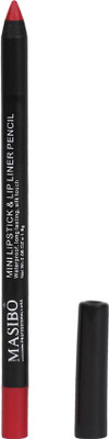 

MASIBO Waterproof Long Lasting Silk Touch Mini Lipstick & Lip Liner,03(Red)