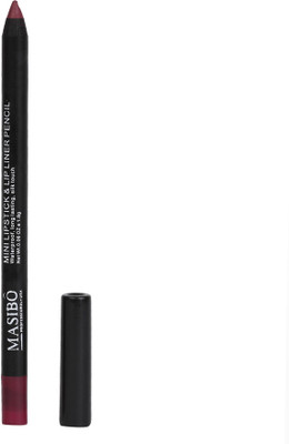

MASIBO Waterproof Long Lasting Silk Touch Mini Lipstick & Lip Liner,09(Maroon)