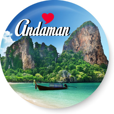 PEACOCKRIDE Love Andaman Frdge Magnet Fridge Magnet Pack of 1(Multicolor)