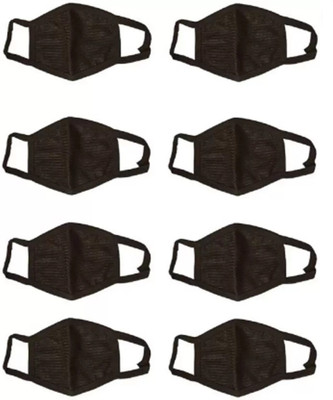 

Aditya Traders 8 Pieces Reusable Anti-Pollution Dust Cotton Unisex Mouth Mask and 8 Pieces Non Woven Black Face Medical Dental Earloop Anti-Dust Flu Surgical Masks Resirator Mask Mask 0005 Mask and Respirator
