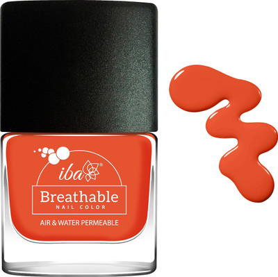 

Iba Halal Care Iba Breathable Nail Color (B12) - Argan Oil Enriched Orange Flames