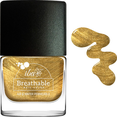 

Iba Halal Care Iba Breathable Nail Color (B23) - Argan Oil Enriched Gold Sparkle
