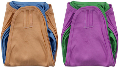 

Maanvi Reusable Plain Hosiery Langots/Diapers, Multicolor
