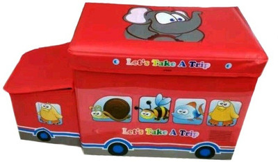 

S2KCrafts -2003 Bus Folding cum Kids Storage (Red)(Red)