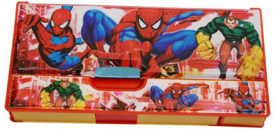 

PTCMart Spiderman Flowers Art Plastic Pencil Boxes(Set of 6, Multicolor)
