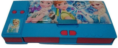 

13-HI-13 Themed Flowers Art Plastic Pencil Box(Set of 1, Multicolor)