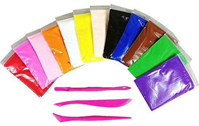 

Ascend Store Air Dry Clay Set of 12 with Sculpting Tools Multicolor Putty Toy