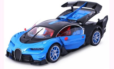 

PRESENTSALE Kids Car Toys Bugatti Style Remote Control Rechargeable Car(Blue, Black), Black;blue
