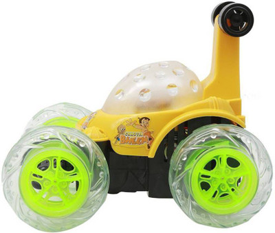 

eEdgestore Radio Controlled Rechargeable Acrobatic Dancing & Racing 360 Stunt Car with light and music (Multicolor) for kids(Yellow)