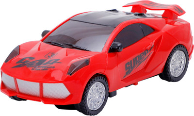 

house of fun Car with Sound, Light, Can 360* Turn(Red)
