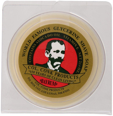 

Colonel Conk Col. Conk Worlds Famous Shaving Soap, Bay Rum (Net Weight 2.25 Oz) Shaving Soap(25 g)