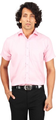 MAHARAJA Men Self Design Formal Pink Shirt