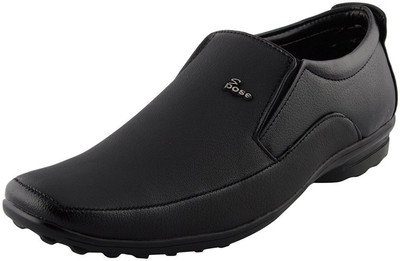 

ROAD STAG Burnished Black color Slip-On Office and Corporate Slip On For Men(Black