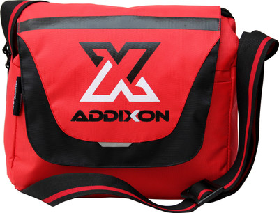 

ADDIXON Men & Women Casual Red, Black Nylon Sling Bag, Black;red