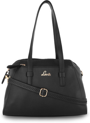 

Lavie Women Casual Black Genuine Leather Shoulder Bag