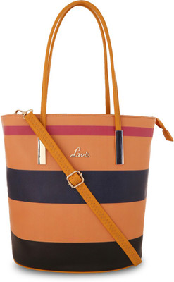 

Lavie Women Casual Yellow Genuine Leather Shoulder Bag