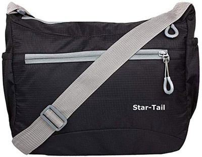 startail Boys & Girls Formal Black Polyester Sling Bag