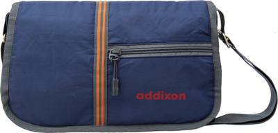 Addixon Boys & Girls Casual Blue Cotton Sling Bag