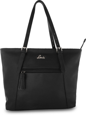 

Lavie Women Casual Black Genuine Leather Shoulder Bag