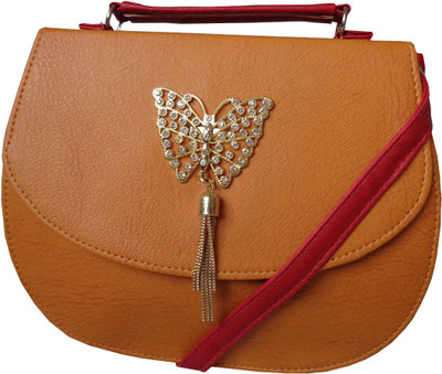 

siroihills Girls Evening/Party, Casual Brown PU Sling Bag