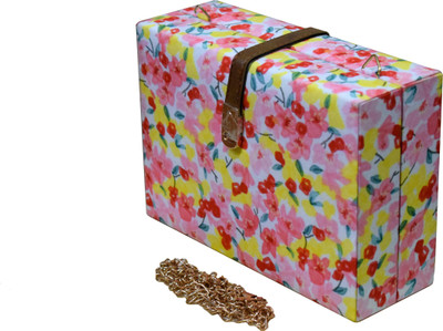 

5elementz Girls Evening/Party Multicolor Wood, Satin Sling Bag