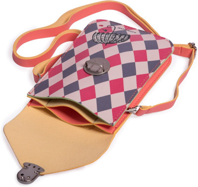 

Little Hip Boutique Girls Casual Pink PU Sling Bag