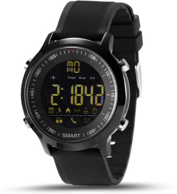 

IBS EX-18 Wrist Smart Watch BLACK Smartwatch(Black Strap Free Size)