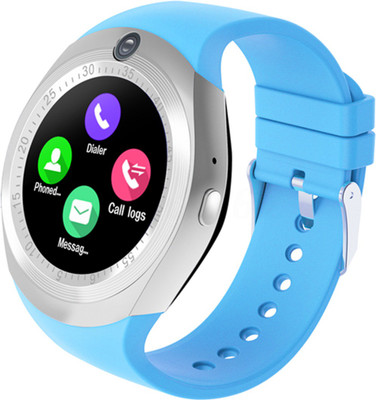 

M A enterprises Y1S Sport Smart Bluetooth Bracelet Wrist Phone Watch BLUE Smartwatch(Blue Strap FREE SIZE)