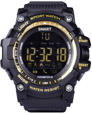 

M A enterprises Professional Sports Smartwatch EX16 Pro Waterproof Smart Watch red Smartwatch(Black Strap REGULAR)