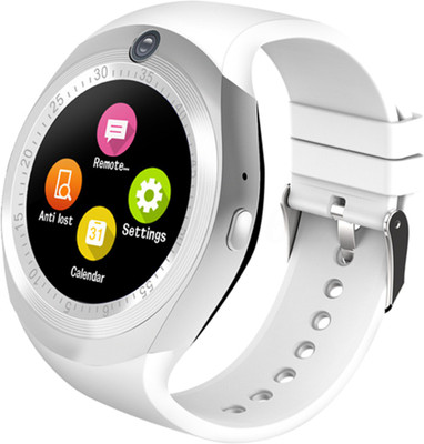

M A enterprises Y1S Sport Smart Bluetooth Bracelet Wrist Phone Watch WHITE Smartwatch(White Strap FREE SIZE)