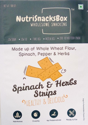 

NutriSnacksBox Spinach & Herbs Strips(100 g, Pack of 2)