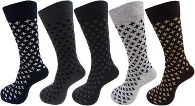 RC. ROYAL CLASS Men Embriodered Calf Length(Pack of 5)