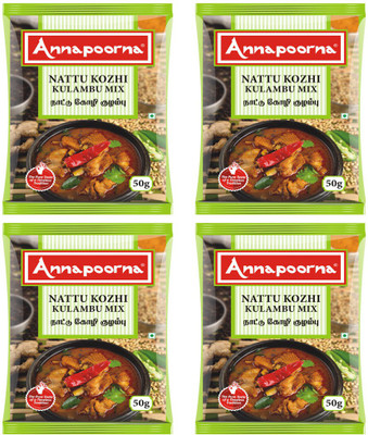

Annapoorna Nattu Kozhi Kulambu Mix 50gms Pack of 4(4 x 50 g)