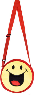 

Smiley World Crazy Laughing Sling Bag by Ultra - 8 inch(Yellow)