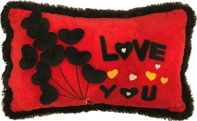 

CREATIVEVILLA CUTE RED VALENTINE LOVE YOU HEART STUFFED PLUSH PILLOW SOFT TOY - CVST0443 - 48 cm(Multicolor)