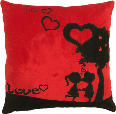 

CREATIVEVILLA CUTE RED VALENTINE LOVE COUPLE HEART STUFFED PLUSH PILLOW SOFT TOY - CVST0447 - 35 cm(Multicolor)