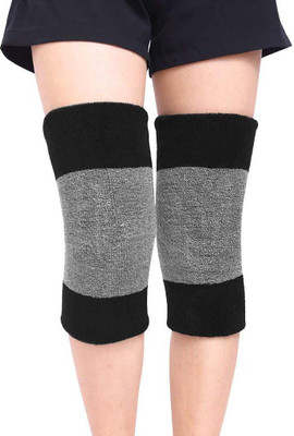 

GymWar Knee Support Thermal Knee Brace Sleeve Towel Breathable Knee Pad Knee Support (, Black, Grey