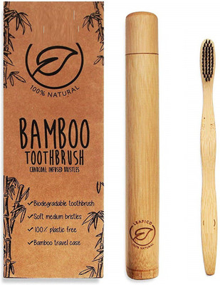 

OXGENTA ® Eco Compostable & Organic Charcoal Bamboo Toothbrush Soft Toothbrush(Pack of 69)