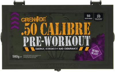 

Grenade .50 Calibre Pre-Workout (Berry Blast)(580 g)
